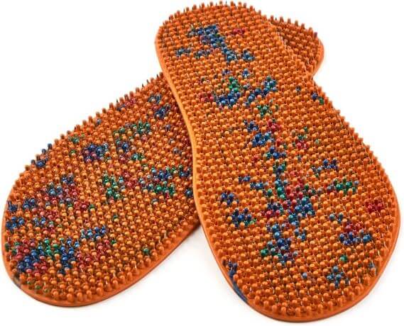Acupuncture foot insoles