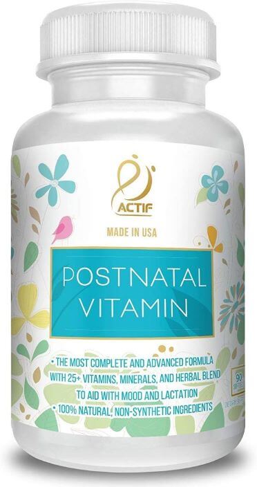 Actif Organic Postnatal Vitamin with 25+ Organic Vitamins