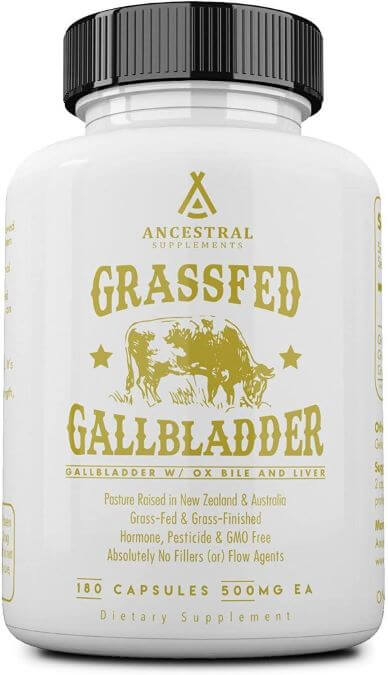 Ancestral Supplements Grassfed Gallbladder w Ox Bile & Liver The Wellthione