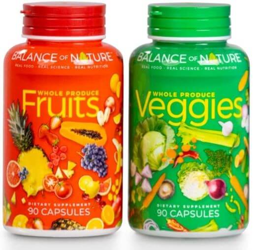 Balance of Nature Fruits and Veggies - 90 Fruit and 90 Veggie Supplement Capsules TheWellthieone