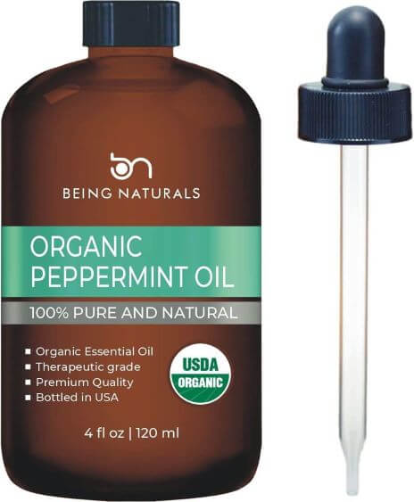 Being Naturals Organic Peppermint Essential Oil The Wellthieone