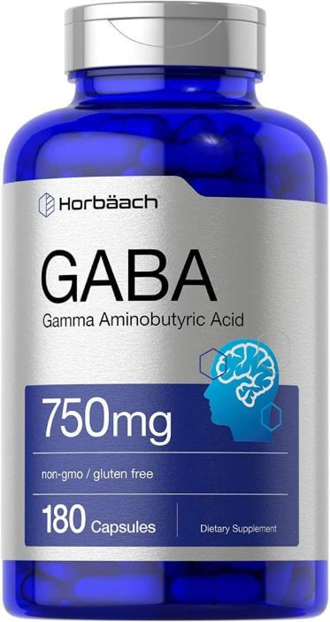 GABA 750mg 180 Capsules Gamma Aminobutyric Acid Supplement TheWellthieone