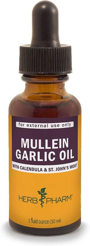 Herb Pharm Mullein Garlic Herbal Oil - 1 Ounce The Wellthieone