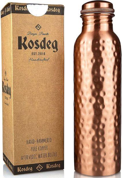 Kosdeg Copper Water Bottle - 34 Oz Extra Large TheWellthieone