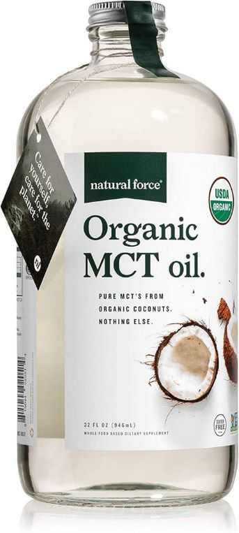 Natural Force Organic MCT Oil – Pure Glass Bottle TheWellthieone