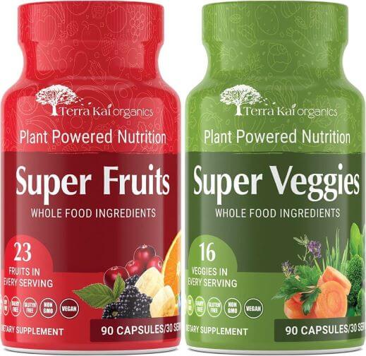 Organic Super Fruits and Veggies Supplement by Terra Kai Organics TheWellthieone