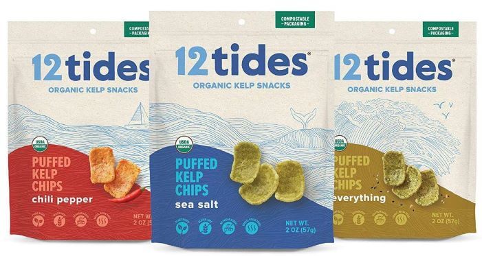 12 Tides Organic Puffed Kelp Chips TheWellthieone