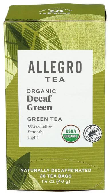 Allegro Tea, Organic Decaf Green Tea Bags TheWellthieone