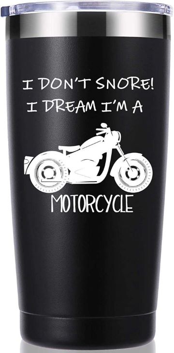 Biker Tumbler I Don't Snore I Dream I'm A Motorcycle 20 OZ Tumbler.Grandpa Gifts.Birthday TheWellthieone
