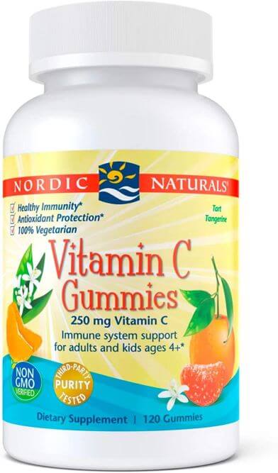 Nordic Naturals Vitamin C Gummies, Tart Tangerine TheWellthieone