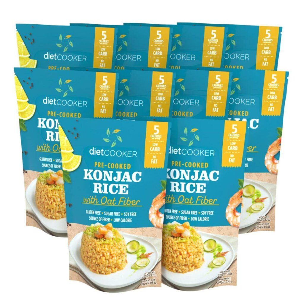 Shirataki Rice, DIET COOKER Konjac Rice 10 Pack Inside TheWellthieone