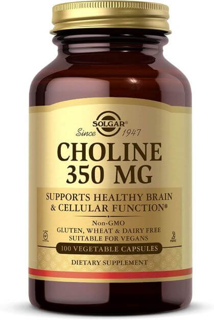 Solgar Choline 350 mg, 100 Vegetable Capsules TheWellthieone