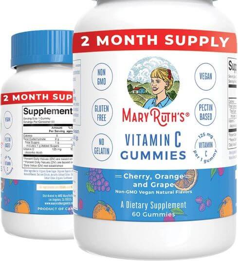 Vegan Vitamin C Gummies by MaryRuths TheWellthieone