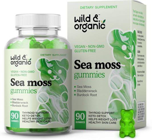 Wild & Organic Sea Moss Gummies Vegan TheWellthieone
