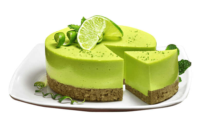 Any lime dessert’s lime can be replaced with finger lime for an unbeatable texture as a topping or gently stirred in. 
