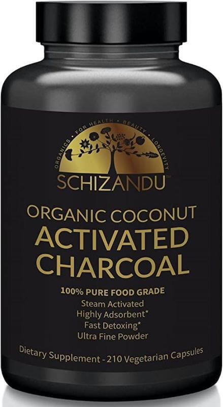 Schizandu Organics Activated Coconut Charcoal Capsules