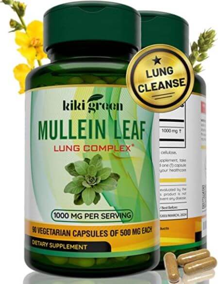 KIKI Green Mullein Leaf Herb Capsules TheWellthieone