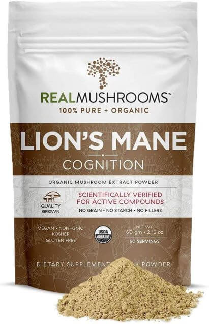Organic Lions Mane Mushroom Powder Supplement TheWellthieone