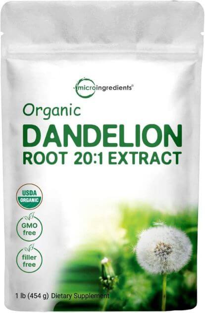 Sustainably US Grown, Organic Dandelion Root Tea Powder TheWellthieone