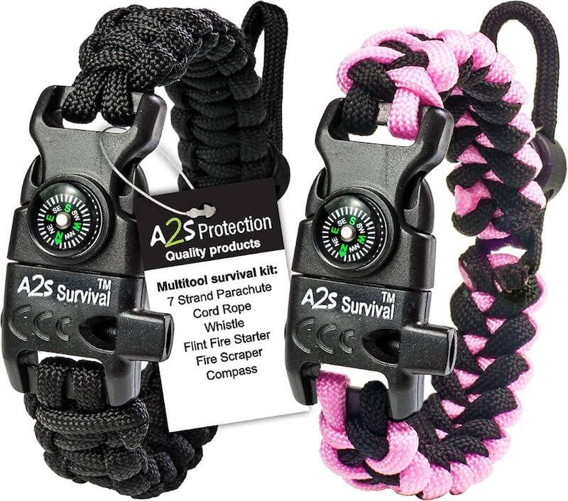 A2S Survival Paracord Bracelet K2-Peak – Survival Bracelets