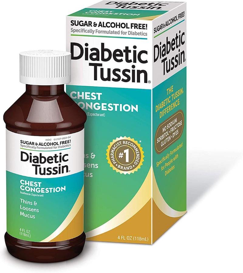 Diabetic Tussin Daytime Chest Congestion Relief, Liquid Cough Syrup