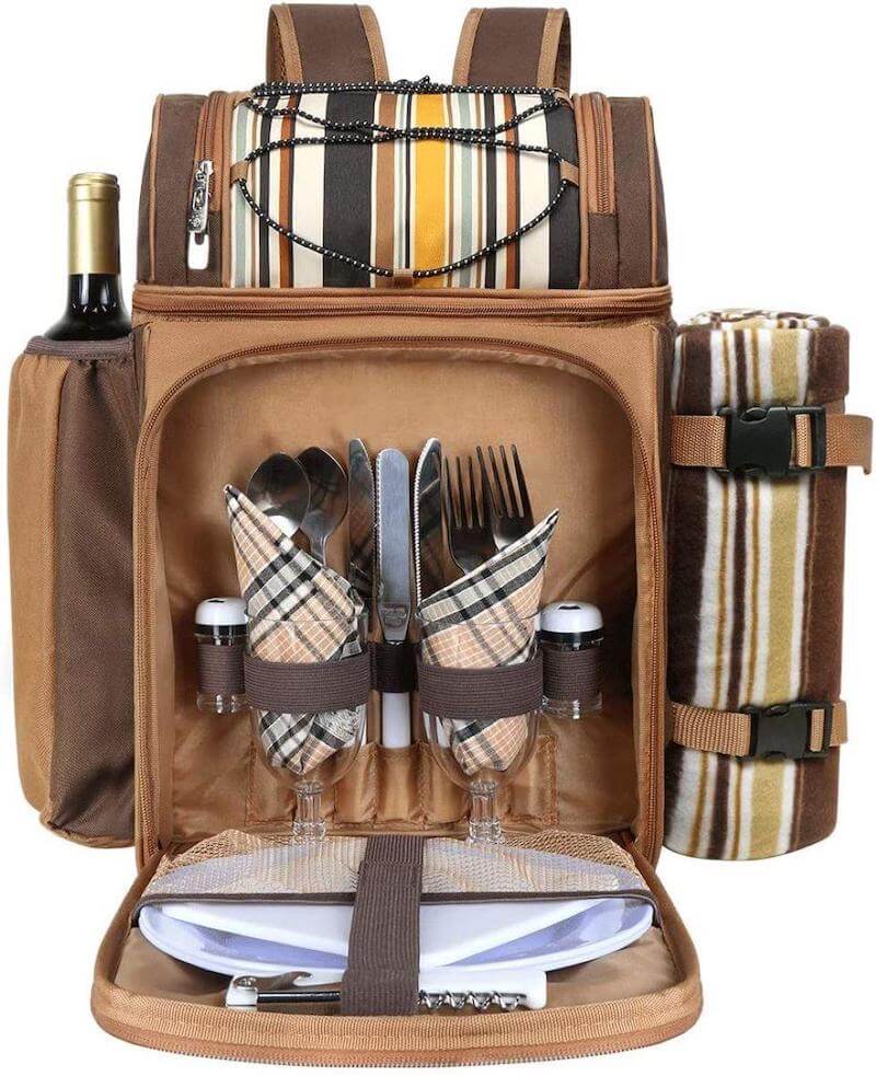 Hap Tim Picnic Basket Backpack for 2 Person