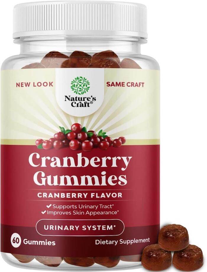 Natural Cranberry Gummies Extra Strength Delicious