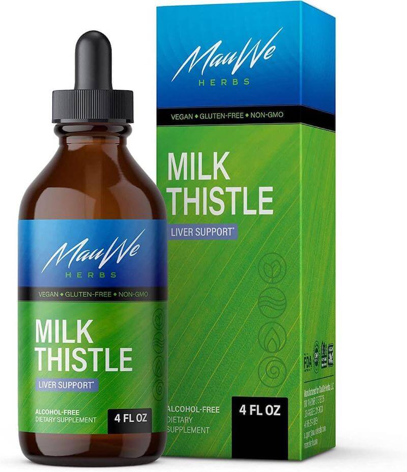 Maui Herbs Organic Milk Thistle Liquid Tincture