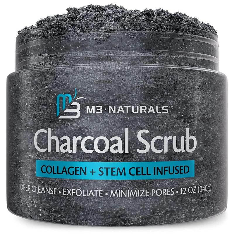 M3 Naturals Charcoal Exfoliating Body Scrub Polish
