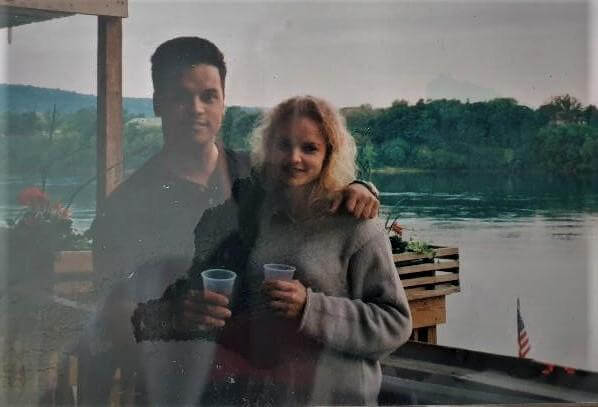 “All I really want is to be happy.”  First date picture back in May of 2001 at the Riverside restaurant in NY.
