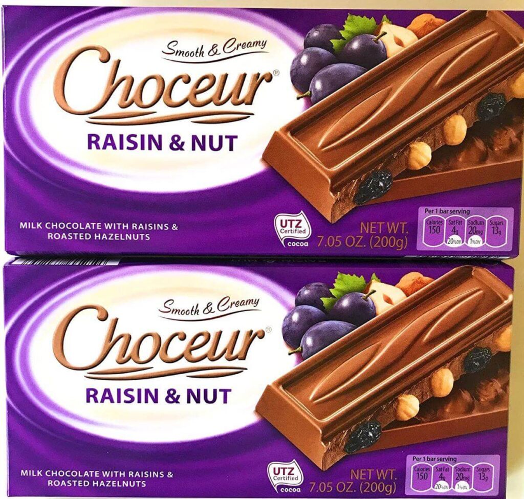 Choceur Raisin & Nut Milk Chocolate