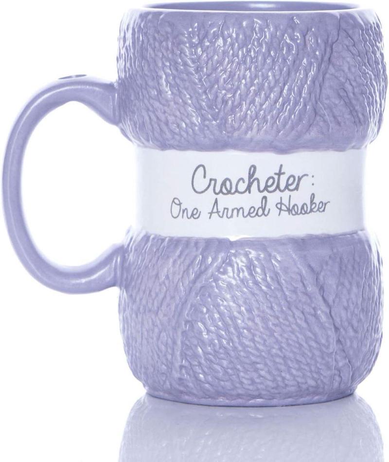 Boxer Gifts One Armed Hooker Novelty Gag Crochet Mug