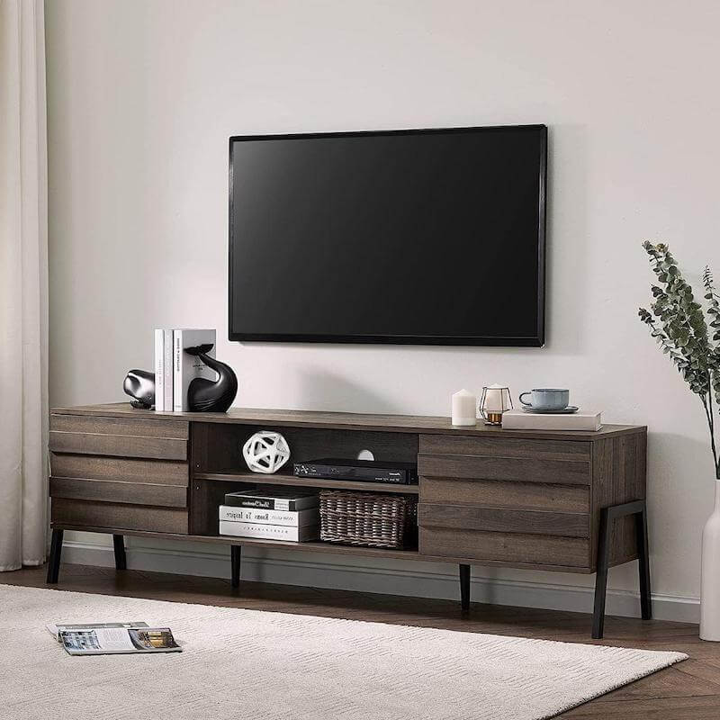 Wampat Mid-Century Modern TV Stand for TVs up to 75 inch