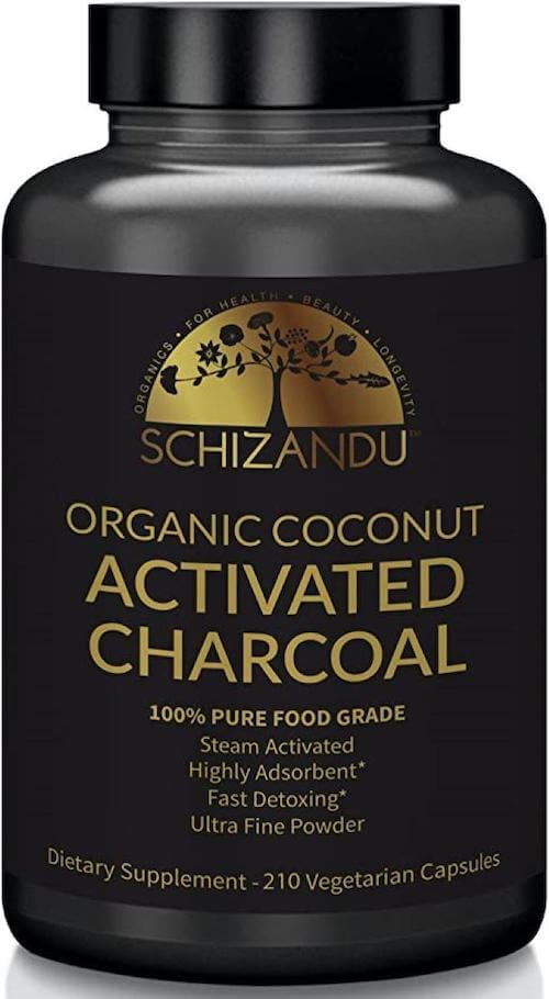Schizandu Organics Activated Coconut Charcoal Capsules