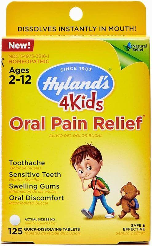 Kids Oral Pain Relief Tablets by Hyland's 4Kids