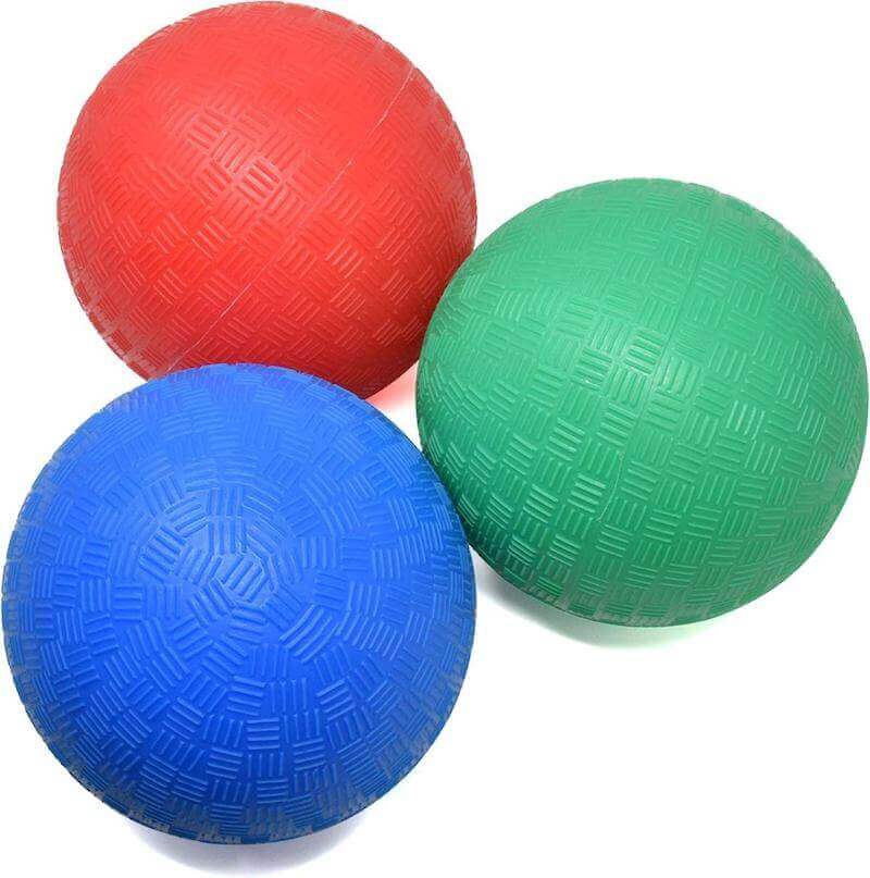 5 Inch Playground Balls, Set of 3 Mini Sports Balls for Soft Play