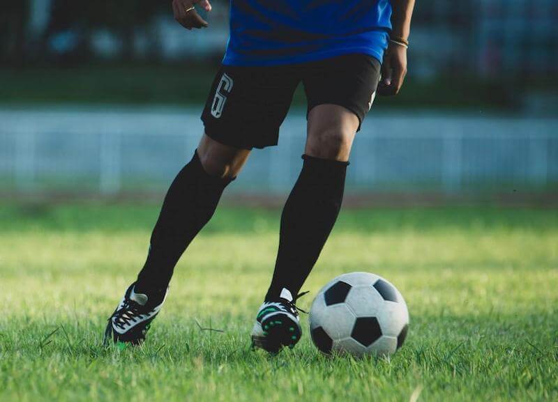 Choose a soccer ankle brace that is thin enough to not interfere with your game, and one that provides compression support.

