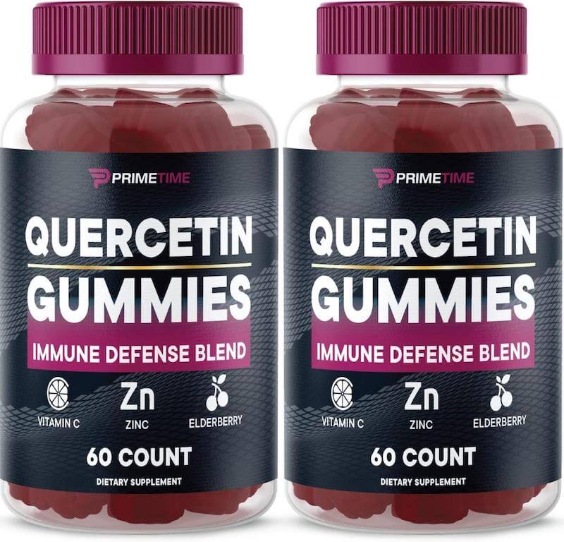 Primetime Sports Quercetin + Zinc + Vitamin C 1000mg Gummies Supplements