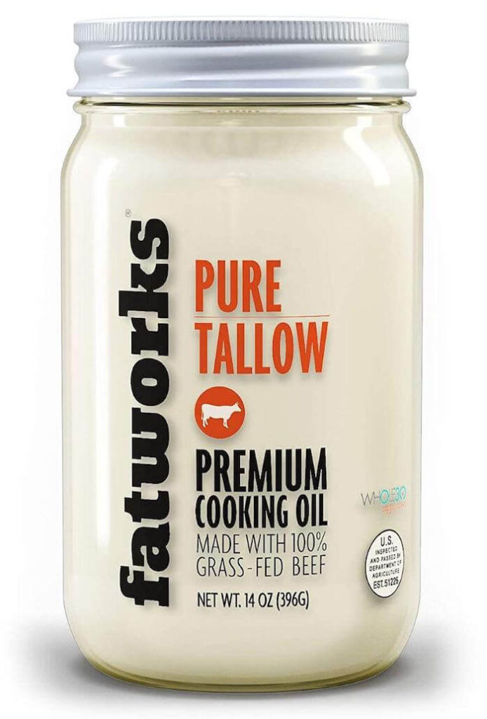 Fatworks Premium 100% Grass Fed, Pasture Raised Beef Tallow