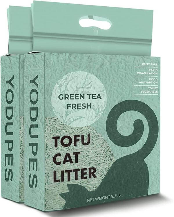 YODUPES Tofu Cat Litter Clumping Cat Litter Flushable
