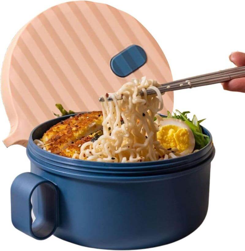 AI LOVE PEACE Microwave Ramen Bowl Set Noodle Bowls