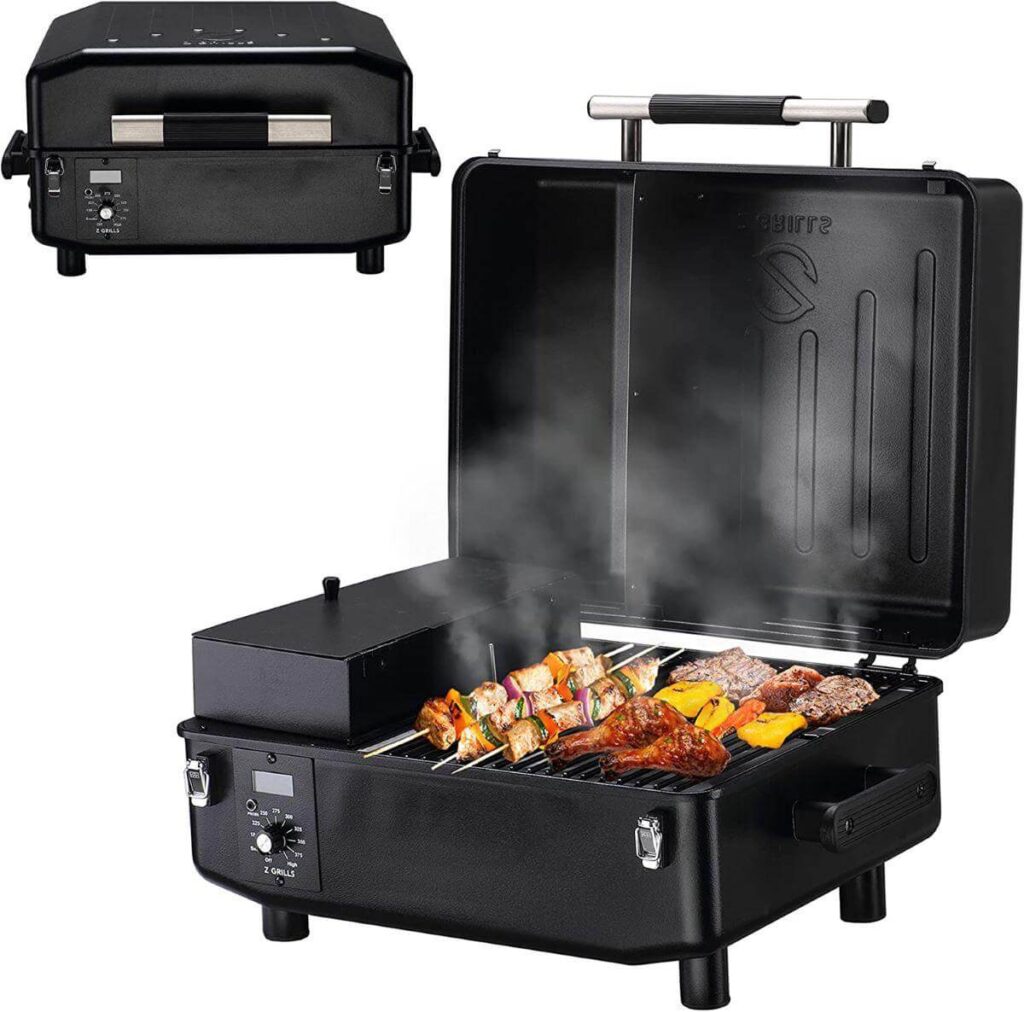 Z GRILLS ZPG-200A Portable Wood Pellet Grill & Smoker 8 in 1 BBQ Grill