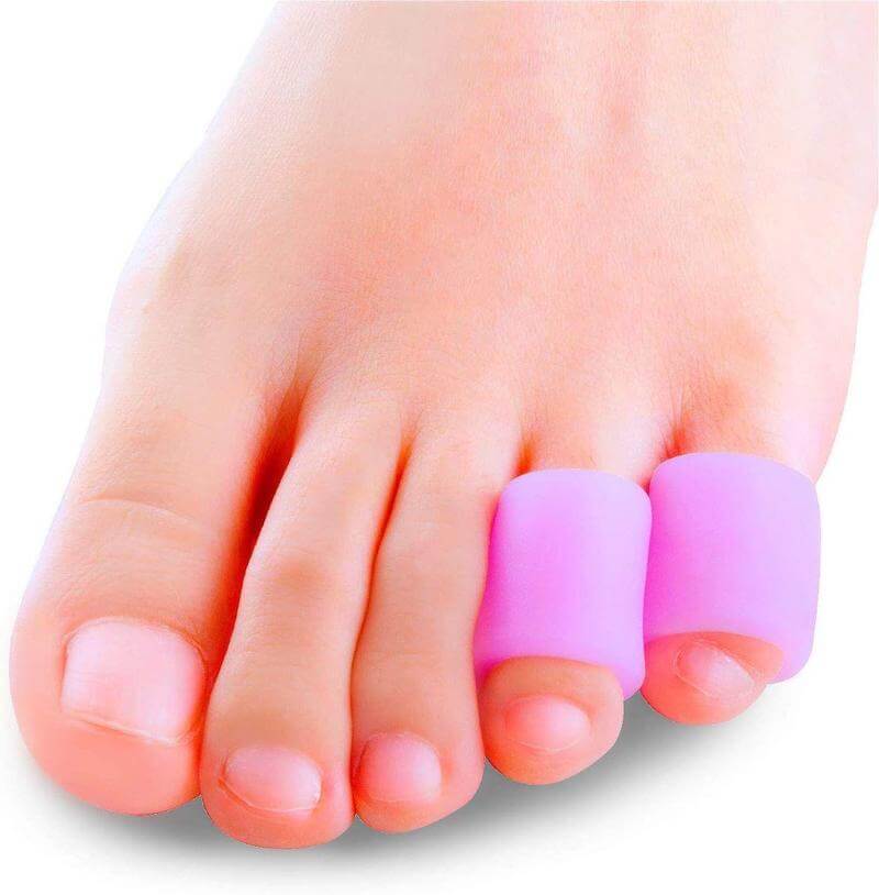 Povihome Toe Protectors, Pinky Toe Pain Relief Sleeves Silicone Small Gel Protectors