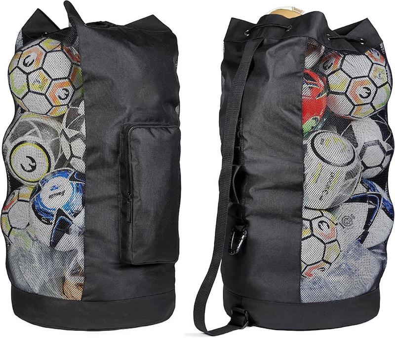 Fitdom Heavy Duty XL Soccer Mesh Equipment Ball Bag