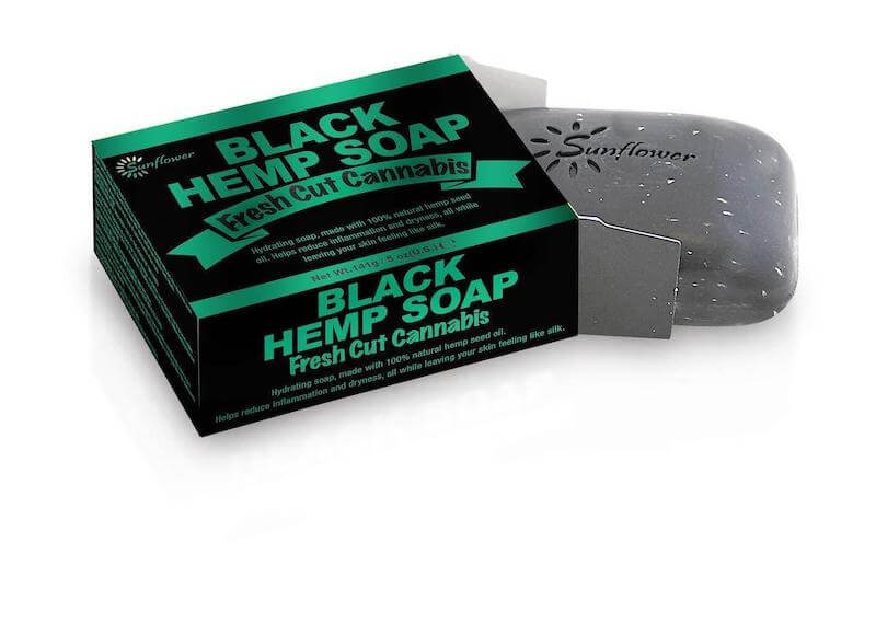 Difeel Black Hemp Soap - Fresh Cut Cannabis Scent