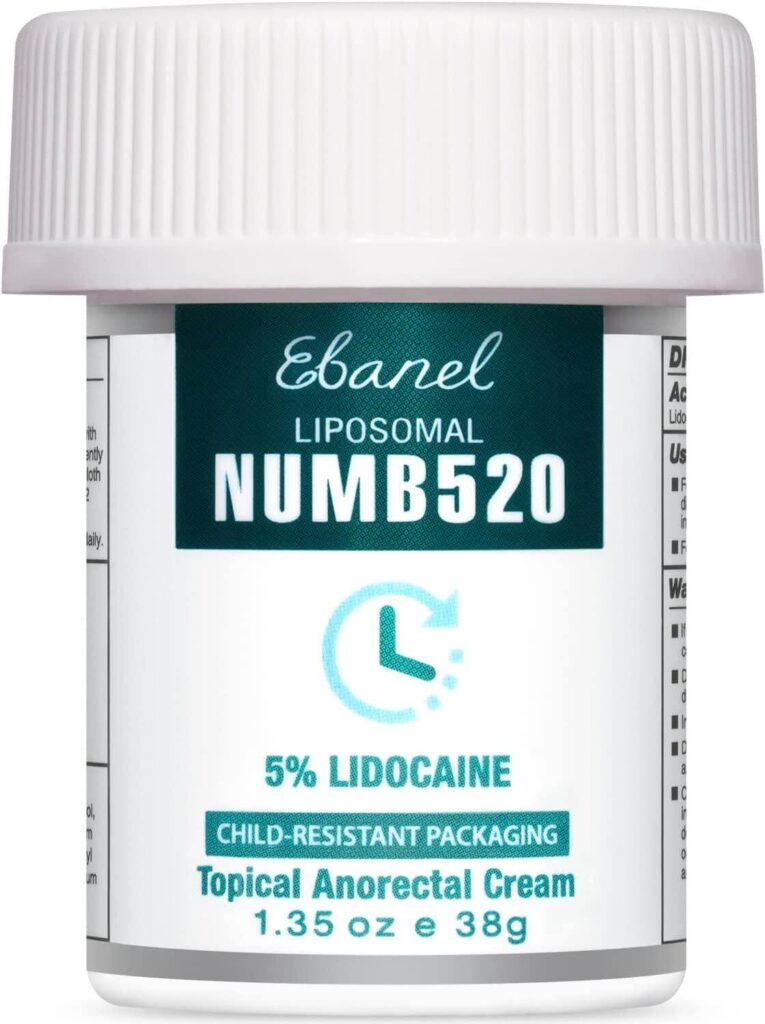 Ebanel 5% Lidocaine Numbing Cream Maximum Strength