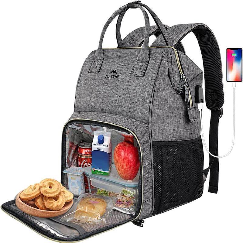 Lunch Backpack, Insulated Cooler Backpack Lunch Box Laptop Backpack