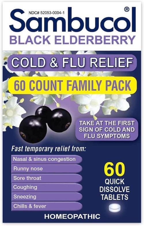 Sambucol Cold & flu relief tablets