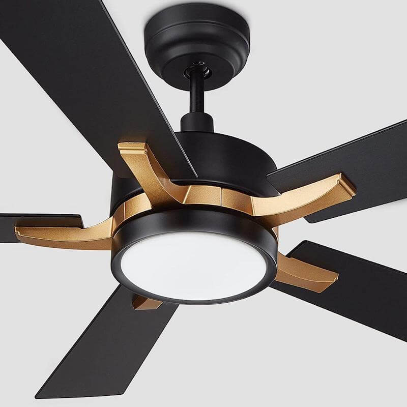 Smart Ceiling Fan 52'' 5-Blade with Remote Control