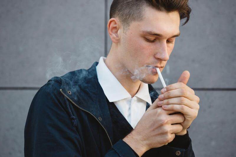 Smoking and vaping causes a decrease in testosterone.
